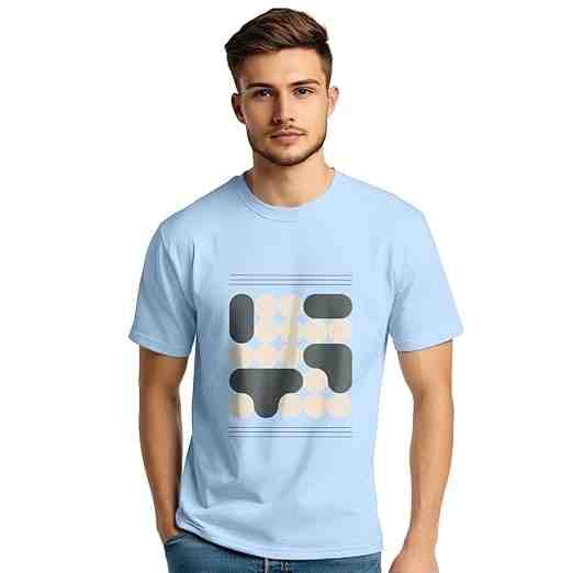 NOBERO Men's Cotton Regular Fit Graphic Print T-Shirt